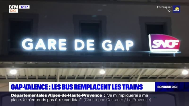 Gap-Valence: les bus remplacent les trains pendant les travaux