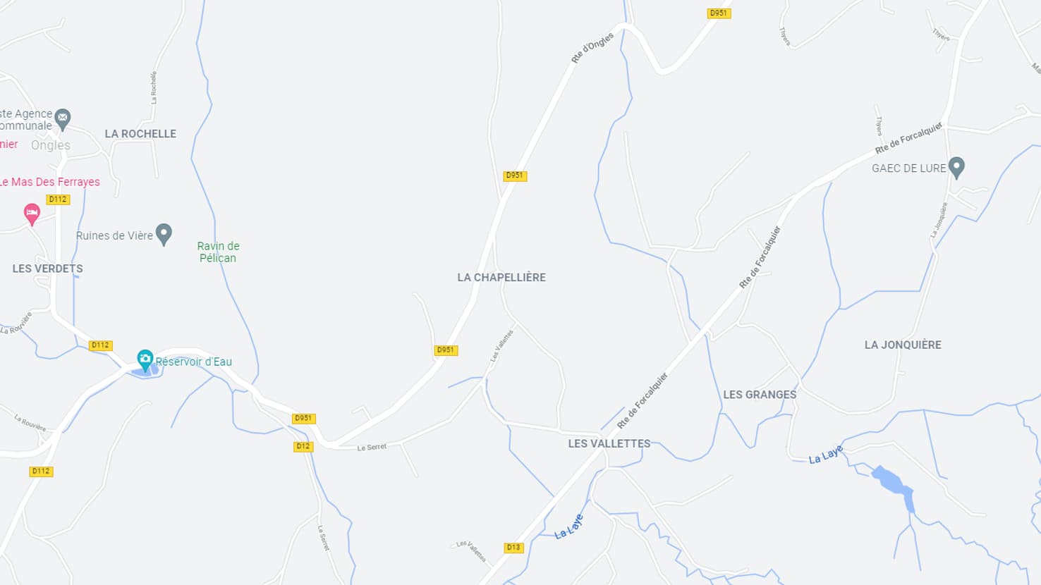 Capture écran Google Maps Ongles/La Chapellière