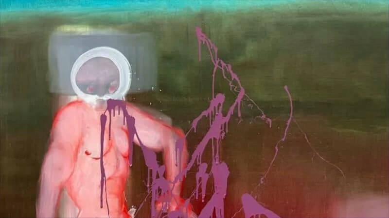 Le tableau "Fuck abstraction!" de l'artiste Miriam Cahn a été vandalisé au Palais de Tokyo.