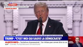 Donald Trump assure qu'il va "finir l'édification du mur" à la frontière avec le Mexique pour "mettre fin à la crise de l'immigration illégale"