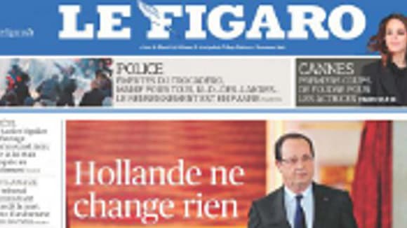 La Une du Figaro, vendredi 17 mai