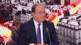 L'ancien président de la République François Hollande, le 1er octobre 2023 sur BFMTV.