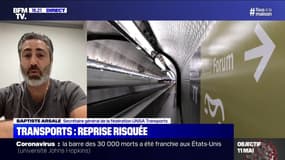 Baptiste Arsale (Unsa): "On n'arrive pas à répondre correctement à la désinfection" des transports