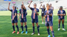Les joueuses du PSG, le 25 août 2019