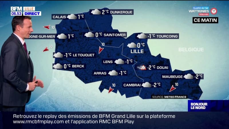 Météo Nord-Pas-de-Calais: quelques éclaircies prévues ce mardi, 3°C à Lille