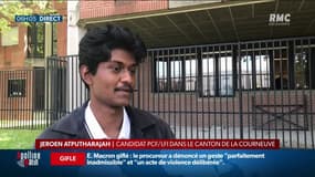 Départementales en Seine-Saint-Denis: à la Courneuve,Jeroen Atputharajah, 18 ans et candidat PCF/LFI