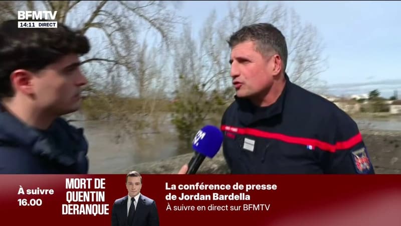 "Les courants sont très forts, le temps va se gâter" prévient le Colonel Xavier Pergaud qui demande aux gens de rester chez eux