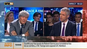 Laurent Wauquiez face à Stéphane Le Foll dans BFM Politique