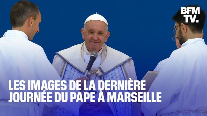 Les images de la dernière journée du pape à Marseille
