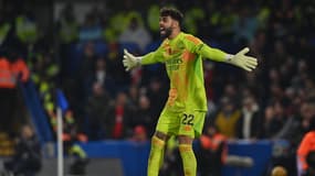 Le gardien d'Arsenal David Raya lors d'un match de Premier League contre Chelsea, le 10 novembre 2024