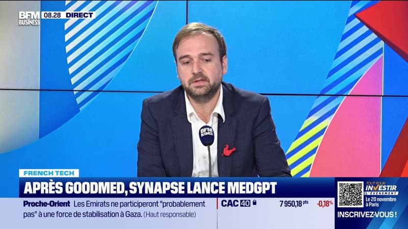 Synapse lance MedGPT: "Il faut des acteurs spécialisés" dans l'intelligence artificielle, dit Louis Létinier, cofondateur et directeur médical de Synapse Medicine