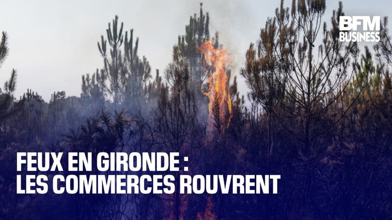 Feux en gironde : les commerces rouvrent