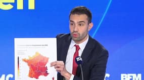 Ilian Moundib, ingénieur et auteur de "S'adapter au changement climatique" sur BFM Business le 12 décembre 2024. 