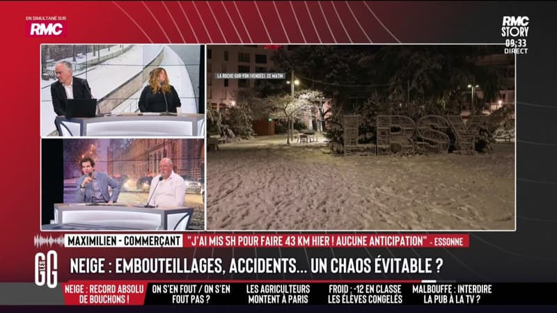 Neige sur les routes: "J'ai mis 5h pour faire 43 km"