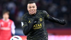 Kylian Mbappé avec le PSG en janvier 2023