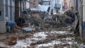 Des débris causés par les inondations dans la région de Valence, le 31 octobre 2024. (Photo d'archive)