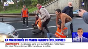 La M6 bloquée ce lundi matin par des écologistes