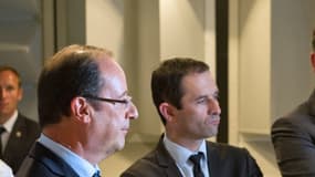 François Hollande, Benoît Hamon et Arnaud Montebourg. 