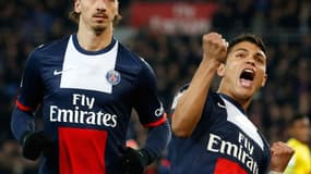 Zlatan Ibrahimovic et Thiago Silva