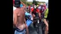 Un spectateur "fessé" par un coureur du Tour de France