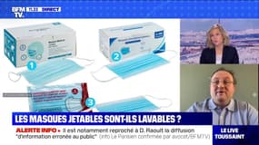 Les masques jetables sont-ils lavables ? BFMTV répond à vos questions