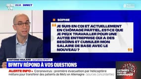 Si je suis en chômage partiel, puis-je travailler pour une autre entreprise et cumuler mon salaire de base avec le nouveau ?