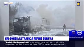 Val-d'Oise: le trafic a repris sur l'A1 après une nuit de travaux