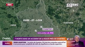 Chartres: 7 morts dans un accident de la route