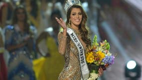 Iris Mittenaere, Miss France 2016, sacrée Miss Univers aux Philippines, le 30 janvier 2017.