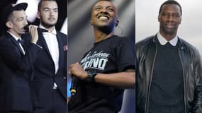 Bigflo et Oli, Soprano et Omar Sy, le trio de tête