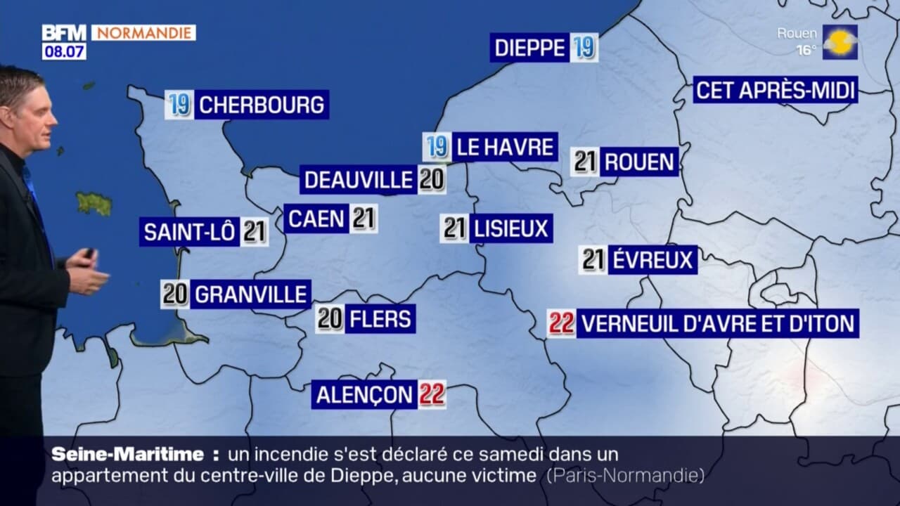 Météo Normandie: des nuages et des éclaircies ce dimanche, jusqu'à 21°C ...