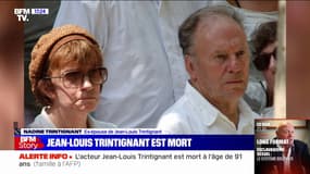 "C'était quelqu'un de rare": Nadine Trintignant rend hommage à Jean-Louis Trintignant