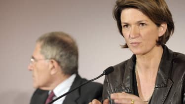 Isabellle Kocher désormais favorite pour succéder à Gérard Mestrallet (à gauche)