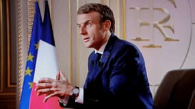 Le président de la République le 15 décembre 2021 à l'Élysée.
