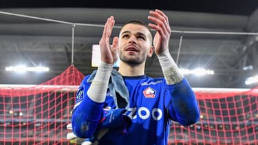 Lucas Chevalier avec le LOSC en février 2023