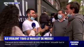 Ils ont passé la nuit devant la boutique du PSG pour être les premiers à acheter le maillot de Lionel Messi