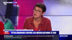 Nathalie Arthaud: "J'espère qu'on arrivera jusqu'à faire cette grève générale"