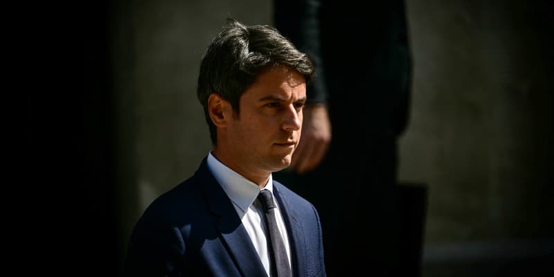 Le Premier ministre, Gabriel Attal, à Valence le 24 mai 2024 