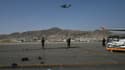 Des soldats américains positionnés sur l'aéroport Hamid Karzai de Kaboul 