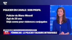 Féminicide, l'arme et la voiture du policier en fuite retrouvées