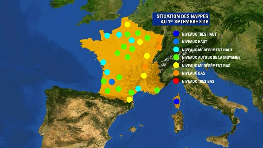 Situation des nappes phréatiques en métropole. Situation des nappes phréatiques en métropole.