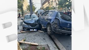 Après un refus d'obtempérer et une course-poursuite, l'automobiliste a percuté une voiture à Lyon.