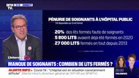 Martin Hirsch (AP-HP): "Aujourd'hui, on a environ 13% de lits fermés, la situation est difficile mais elle s'est améliorée"