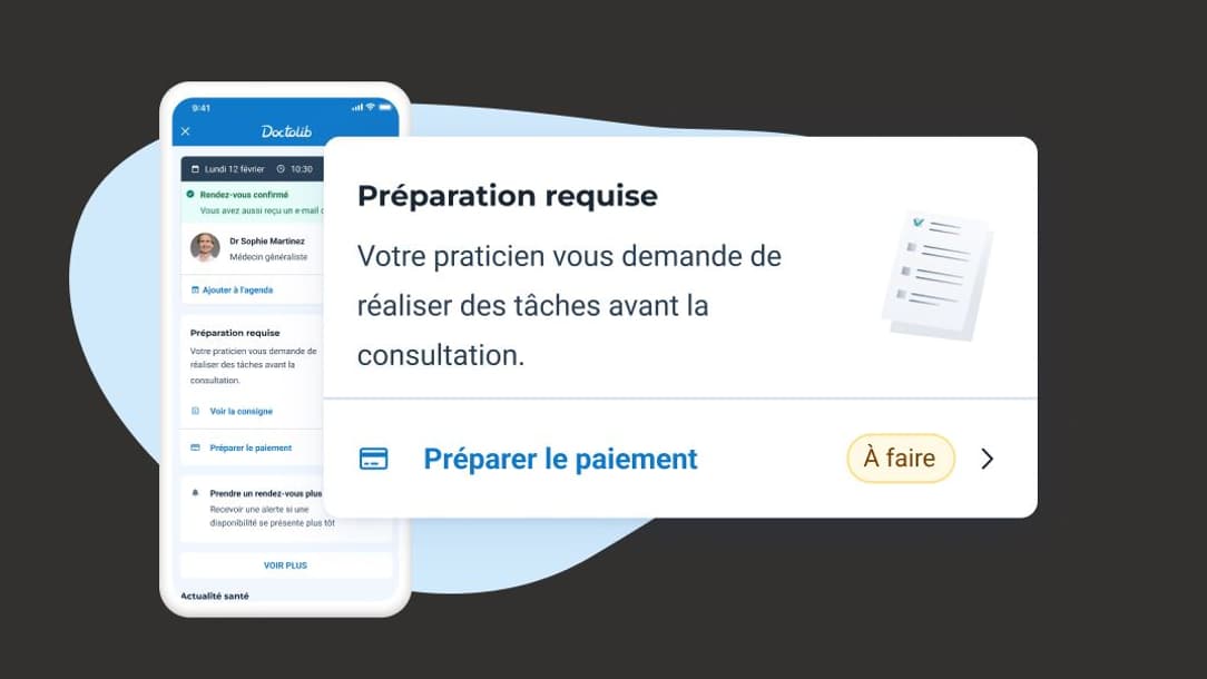 Doctolib pratique le paiement en ligne même pour les consultations physiques.