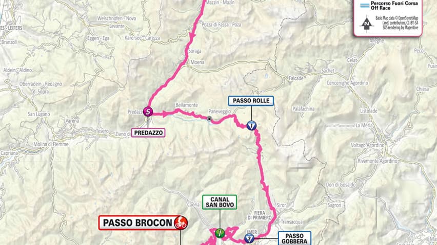 Parcours de la 17e étape du Tour d'Italie