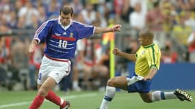 Zinedine Zidane lors de France-Brésil 98