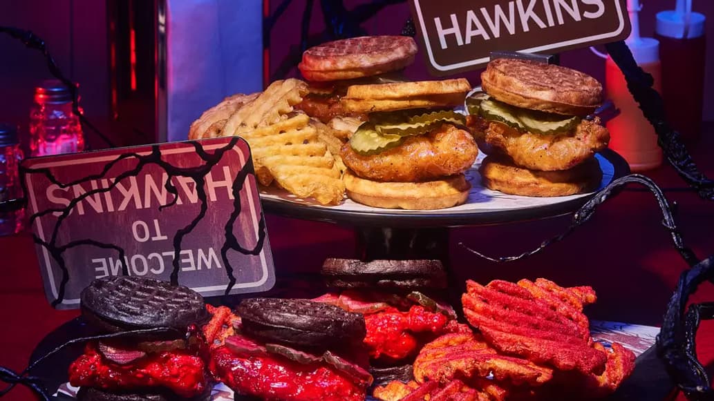 L'assortiment de fritures inspiré de la série "Stranger Things" servi dans le restaurant Netflix Bites, à Las Vegas.