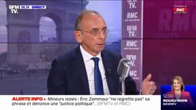 Zemmour : "Je ne regrette pas, je redirais la même phrase" sur les mineurs isolés