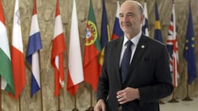 Pierre Moscovici à Sofia (Bulgarie) le 27 avril 2018