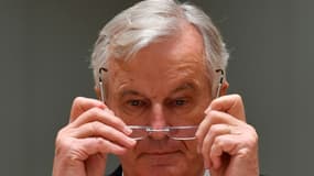 Michel Barnier au Conseil européen à Bruxelles le 9 février 2021